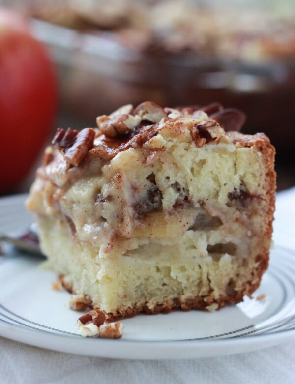 Apple Sour Cream Coffee Cake - Little Broken