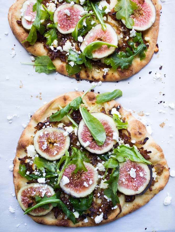 Fig and Caramelized Onion Flatbread - Little Broken