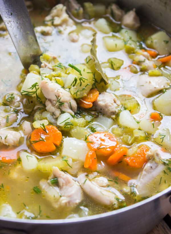 Cozy Chicken Split Pea Soup - Little Broken