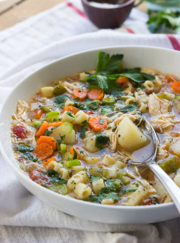 Sicilian Chicken Soup - Little Broken