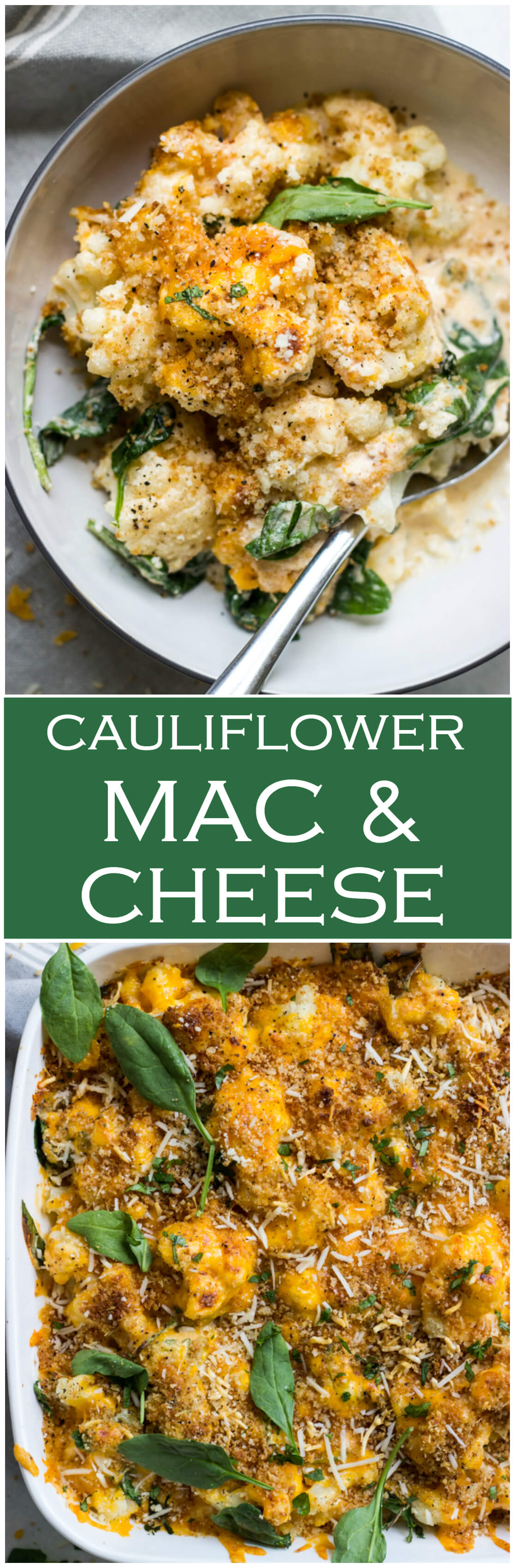 Cauliflower and Spinach Bake (