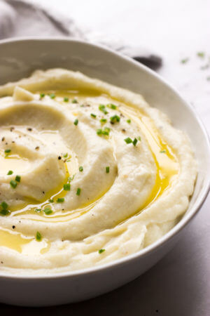 Creamiest Cauliflower and Ricotta Mash - Little Broken