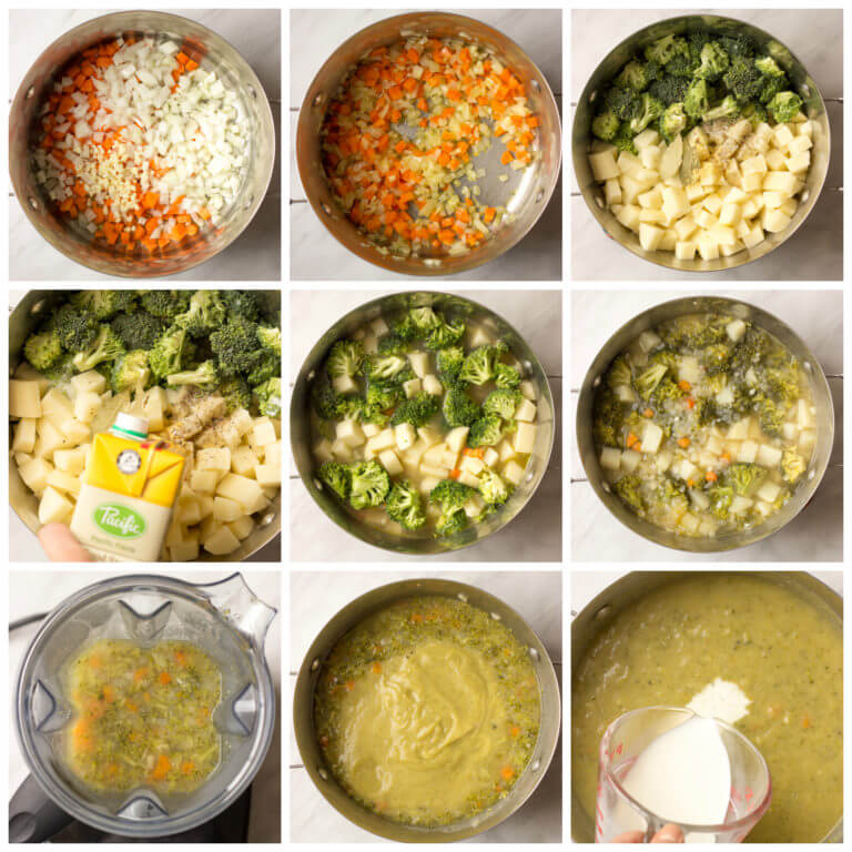 Healthy and Easy Broccoli Potato Soup - Little Broken