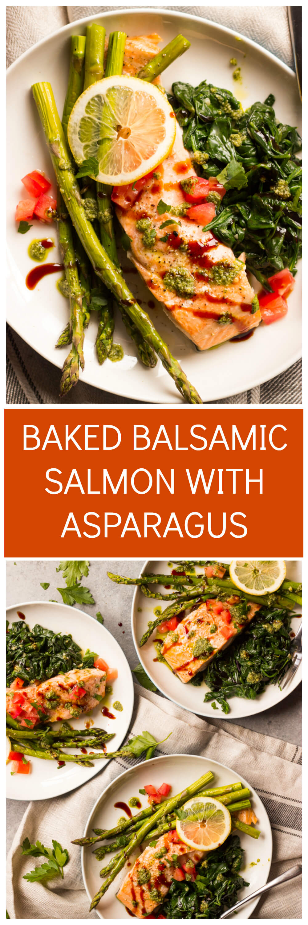 Baked Balsamic Salmon With Asparagus Little Broken