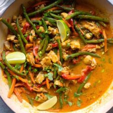 Chicken and clearance vegetable curry