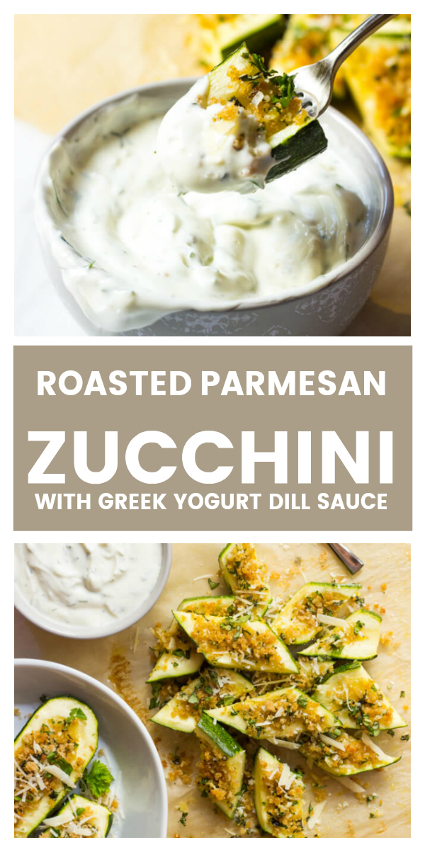 Roasted Parmesan Zucchini - Little Broken