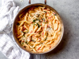 Pasta with Tomato Cream Sauce