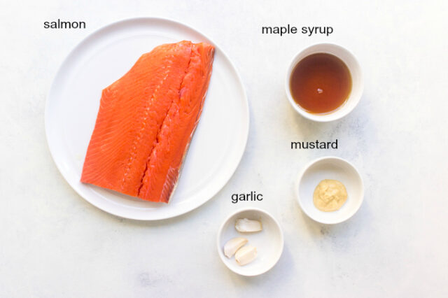 4-Ingredient Maple Mustard Salmon - Little Broken