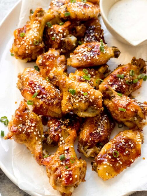 Baked Sesame Chicken Wings (Extra Easy) - Little Broken