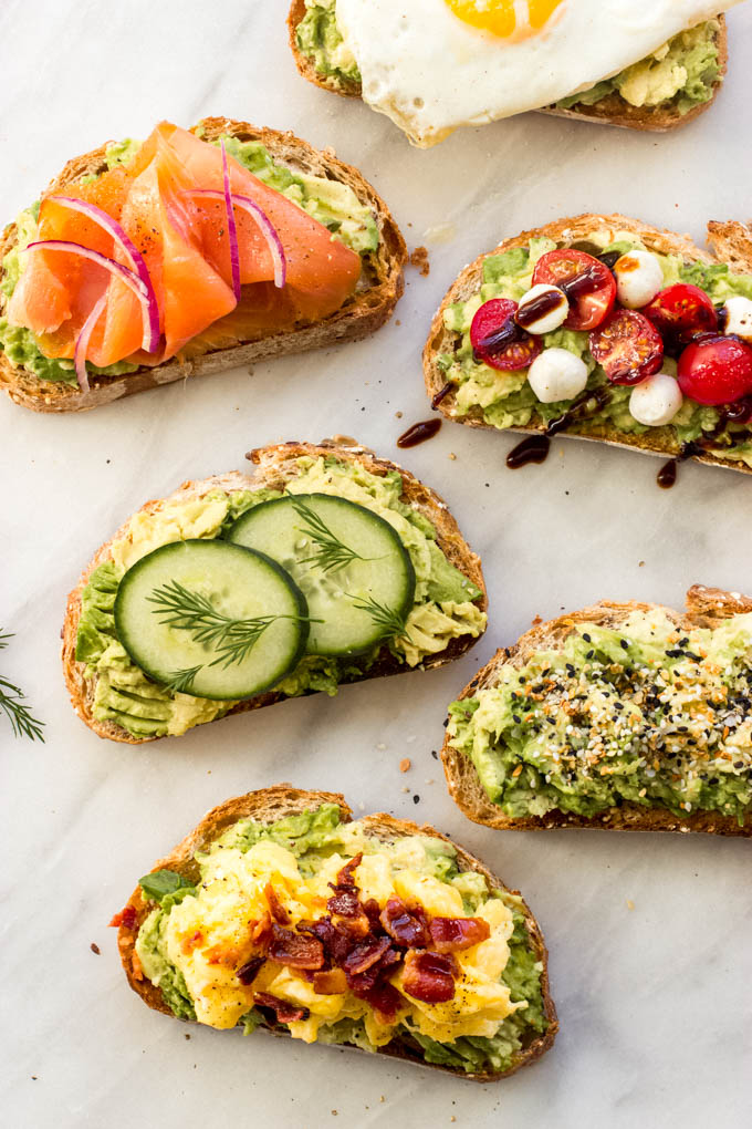 Smashed Avocado Toast with Balsamic-roasted Cherry Tomatoes Recipe