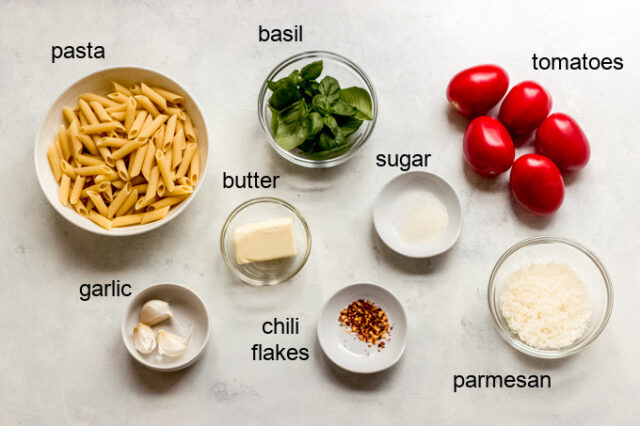 Easy Margherita Pasta {8-Ingredients} - Little Broken