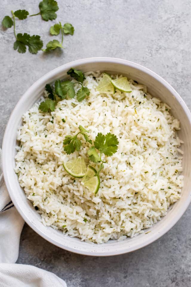 Coconut Lime Rice - Little Broken