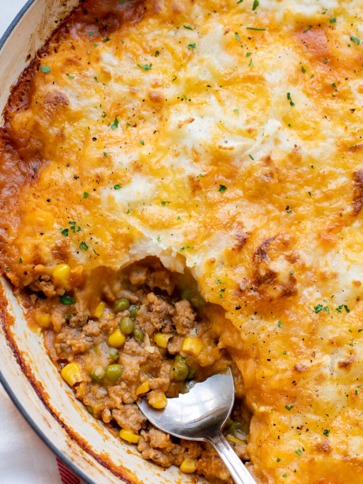 Easy Shepherd's Pie with Ground Turkey - Little Broken