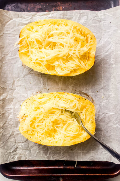 Twice Baked Spaghetti Squash - Little Broken