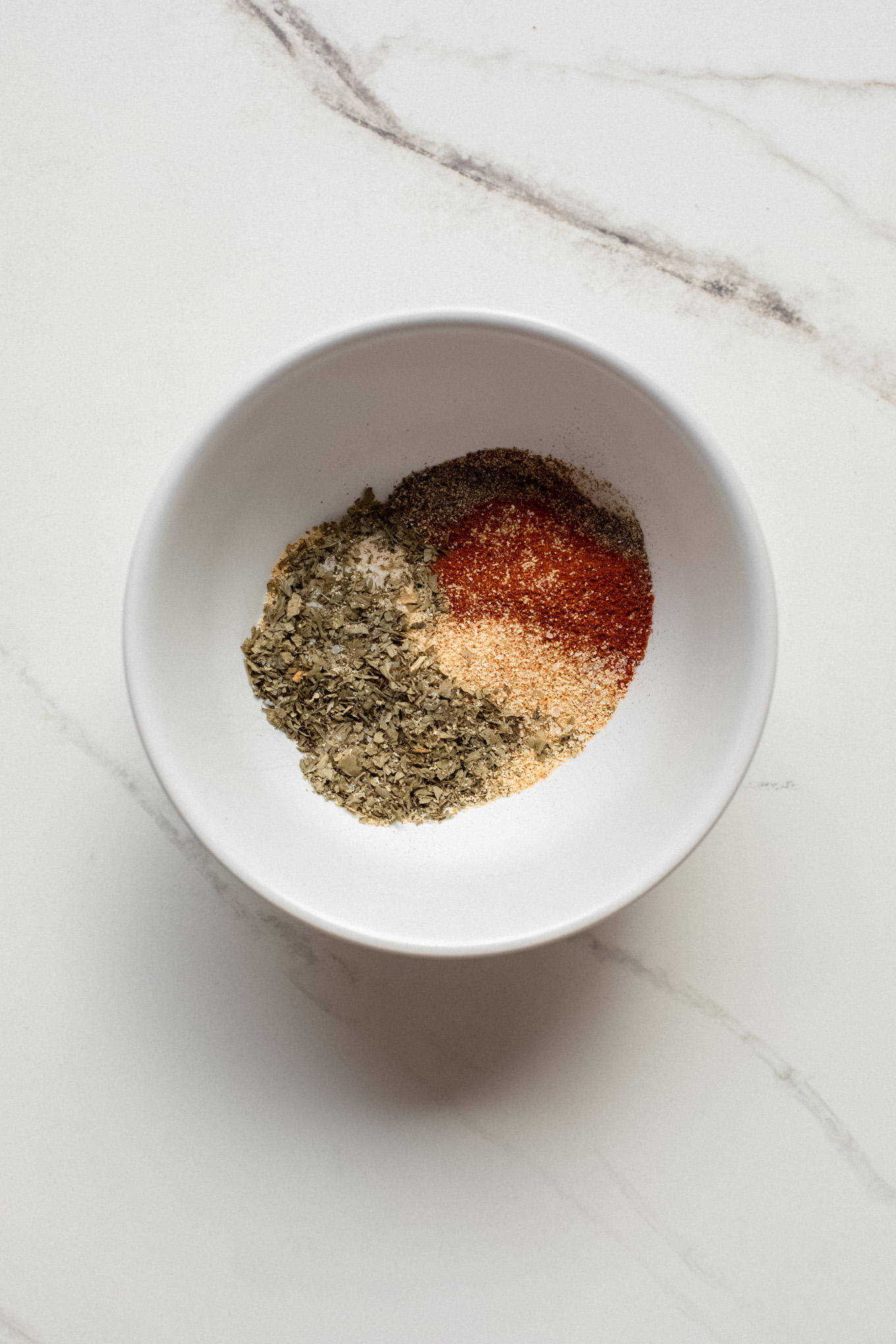 spices in a small bowl.